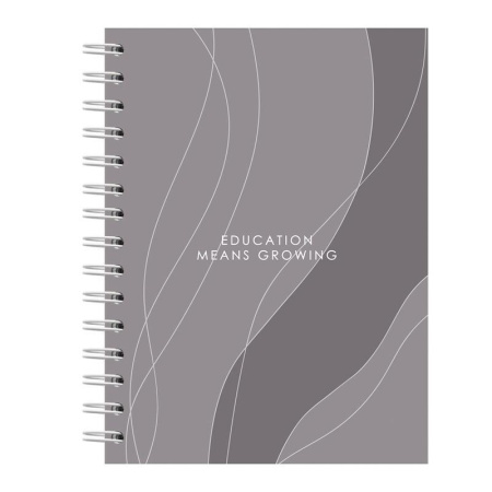 Бизнес-тетрадь Attache Selection Success А5 120 листов серая в клетку на  спирали 3 разделителя (151х204 мм)