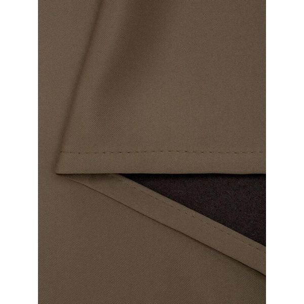 Комплект штор Amore Mio Блэкаут однотонный Milan-043 (2 портьеры 150x270  см) коричневый