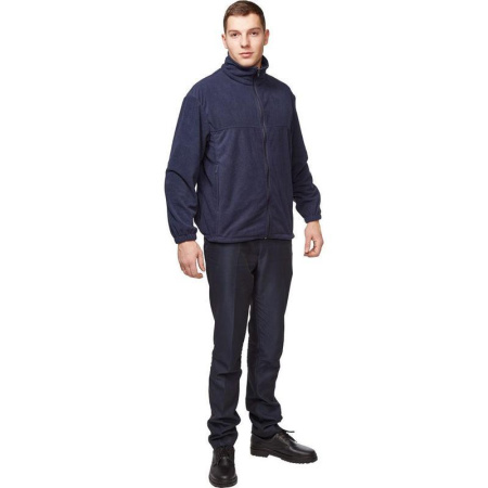 Толстовка флисовая темно-синяя размер XXL (56-58)