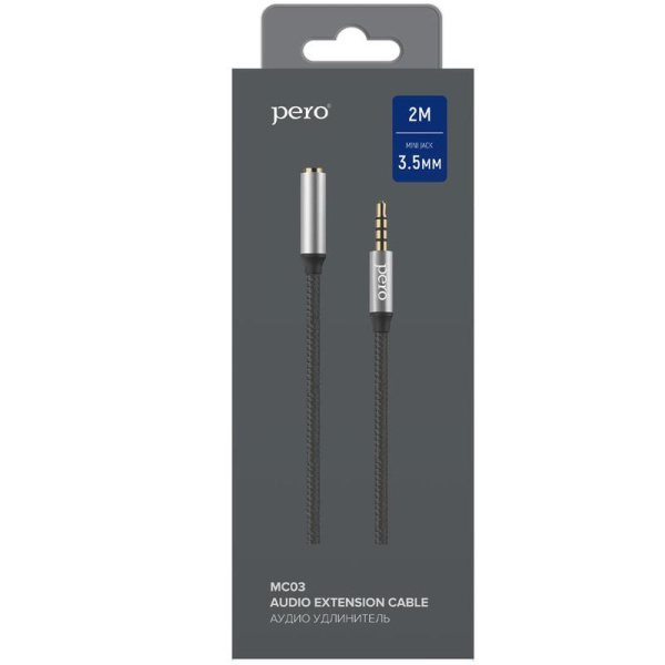 Кабель Pero mini jack 3.5 mm - mini jack 3.5 mm (4603768351030)