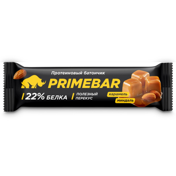 Батончик протеиновый Primebar карамель и миндаль (15 батончиков по 40 г)