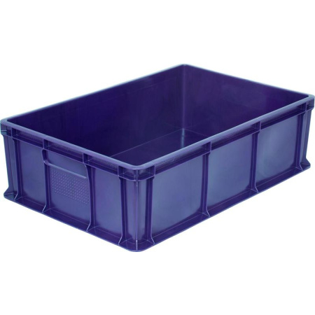 Ящик (лоток) универсальный полипропиленовый 600x400x180 мм синий Ящик (лоток) универсальный полипропиленовый 600x400x180 мм синий