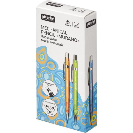 Карандаш механический Attache Selection Murano 0.7 мм с ластиком