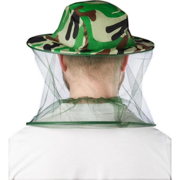 Шляпа с противомоскитной сеткой зеленая (универсальный размер)