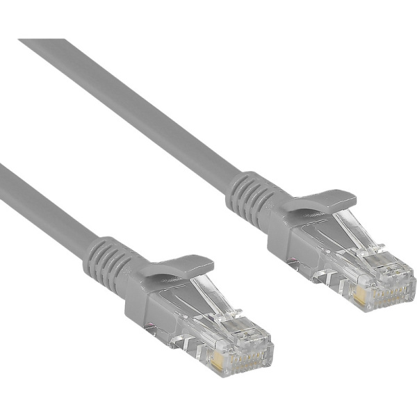 Патч-корд витая пара ExeGate UTP-RJ45-RJ45-5e-1M-GY 5e 1 м