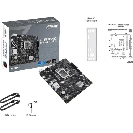 Материнская плата Asus Prime H610M-K D4 ARGB