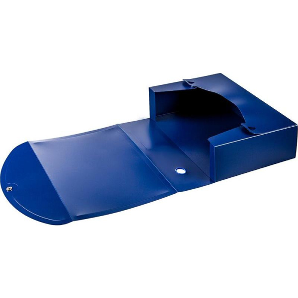 Короб архивный пластик Attache на кнопке 330x100x245 мм синий до 900  листов