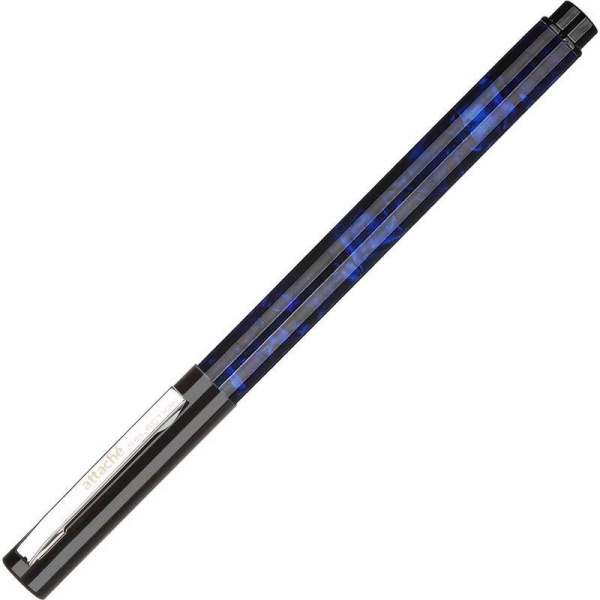 Ручка гелевая Attache Selection Marble синяя (синий корпус, толщина линии 0.4 мм)