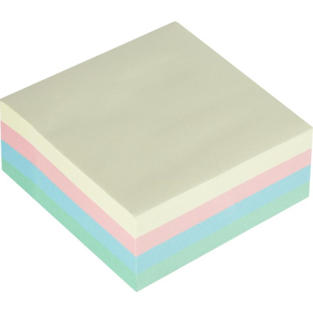 Стикеры Attache Simple 76х76 мм пастельные 4 цвета (1 блок, 400 листов)