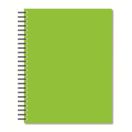 Бизнес-тетрадь Attache Bright colours A5 96 листов салатовая в клетку на спирали (160x207 мм)