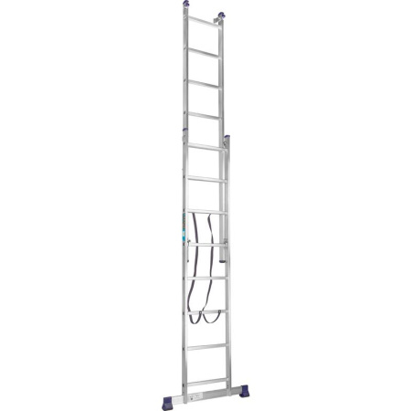 Лестница универсальная Topfort алюминиевая трехсекционная 3x8 ступеней