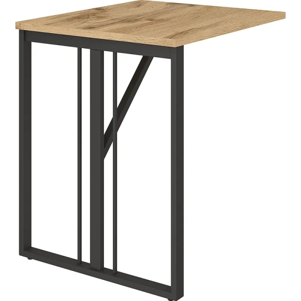 Стол приставной Комус Мебель К-Loft Director 241B002 (дуб натуральный,  700х600х752  мм)