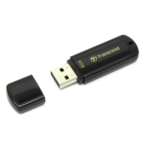 Флеш-память Transcend JetFlash 350 4Gb USB 2.0 черная