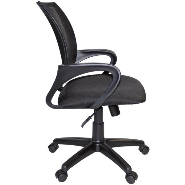 Кресло офисное К-4 TС черное (сетка/ткань, пластик)