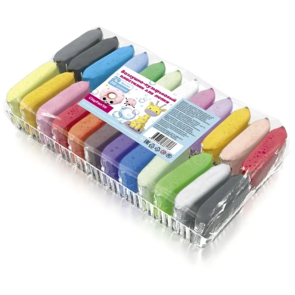 Воздушный пластилин ClayFan 24 цвета 240 г