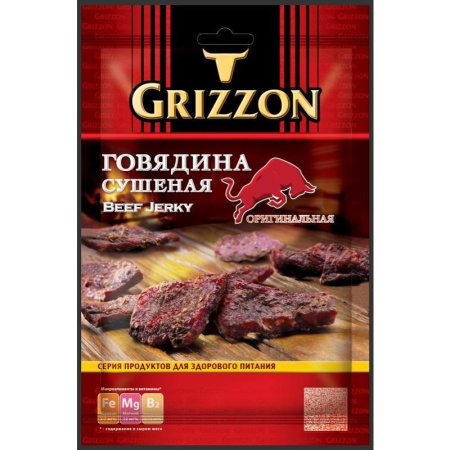 Снеки Grizzon Говядина сушеная 36 г Снеки Grizzon Говядина сушеная 36 г