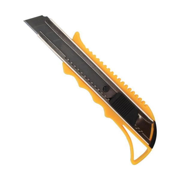 Нож канцелярский Attache с фиксатором и металлическими направляющими (ширина лезвия 18 мм)