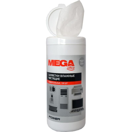 Салфетки в тубе ProMEGA Office Power универсальные (100 шт.)