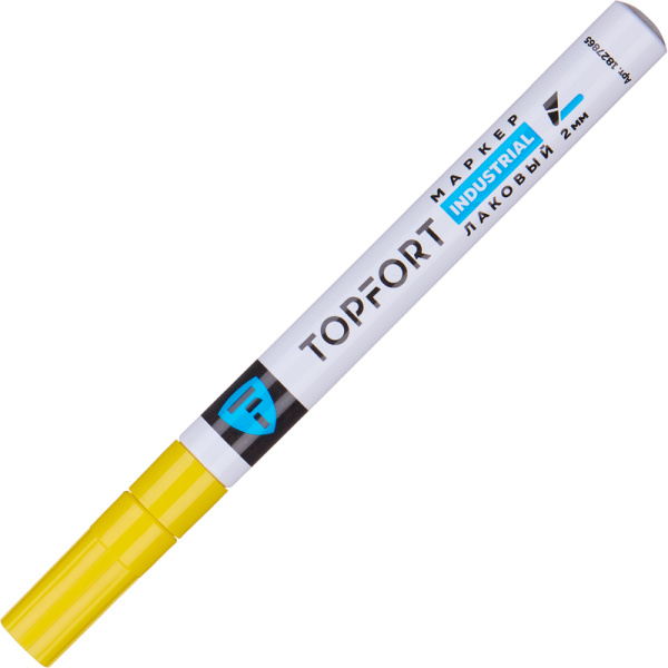 Маркер промышленный TOPFORT Industrial для универсальной маркировки  желтый 2 мм