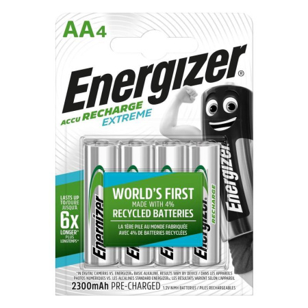 Аккумулятор АА 2300 мАч Energizer Extreme  4 штуки в упаковке Ni-Mh
