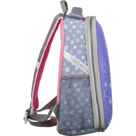 Ранец №1 School Light Princess анатомический серый с двумя отделениями