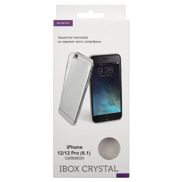 Чехол накладка Red Line iBox Crystal для Apple iPhone 12/Apple iPhone 12  Pro прозрачный (УТ000021695)