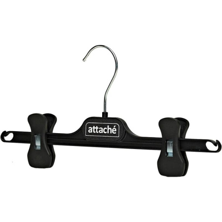 Вешалка-плечики Attache СД02 с прищепами черная 290 мм