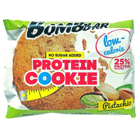 Печенье протеиновое Bombbar низкокаллорийное Фисташка 40 г Печенье протеиновое Bombbar низкокаллорийное Фисташка 40 г