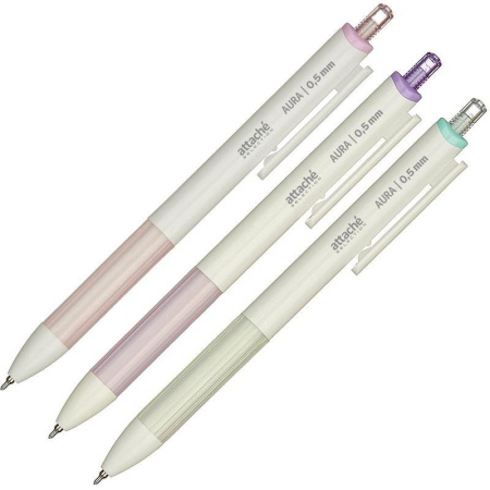 Ручка шариковая автоматическая Attache Selection Aura синяя (толщина линии 0.5 мм)