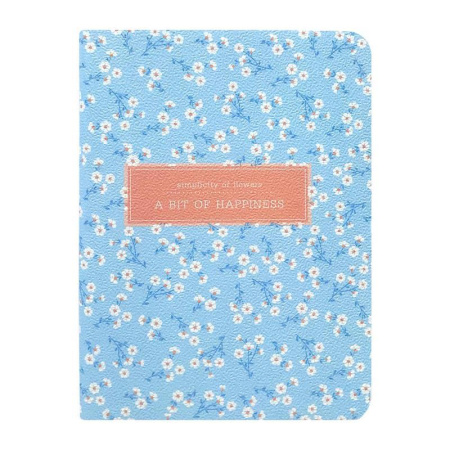 Блокнот Be Smart Joli голубой А6 32 листа в клетку на скрепке