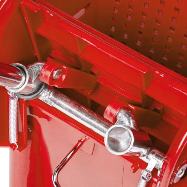 Тележка уборочная Luscan Professional 1-ведерная с отжимом 20 л   (красная)