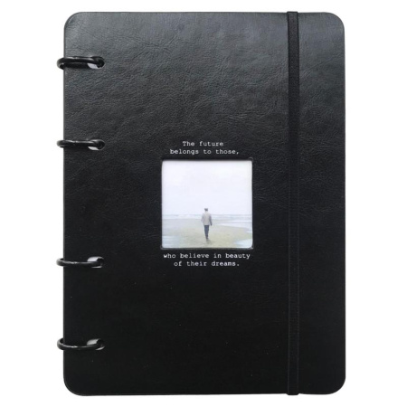 Бизнес-тетрадь Infolio Study Window A5 120 листов в клетку на кольцах  (155x212 мм)