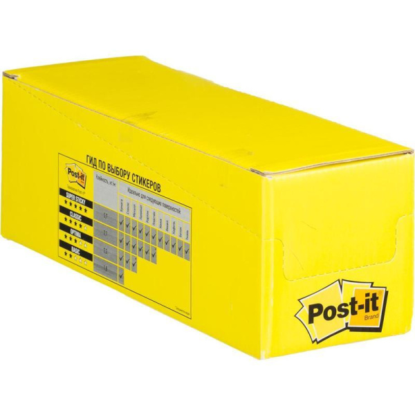 Блок-кубик Post-it Optima Конфетти с клейким краем 76х76 мм 22 блока по 100 листов