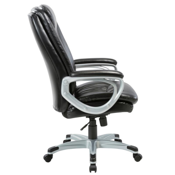 Кресло для руководителя Easy Chair 583 TR черное (рециклированная кожа, пластик)