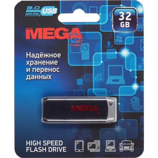 Флешка USB 3.0 32 ГБ ProMega jet NTU181U3032GBK