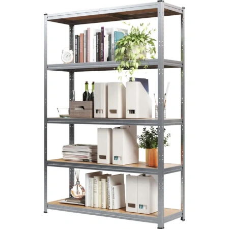 Стеллаж металлический Металл-Завод серый 5 полок 1200x400x1800 мм