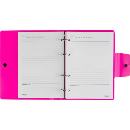 Ежедневник недатированный Attache Digital пластик A5 136 листов розовый (175x220 мм)