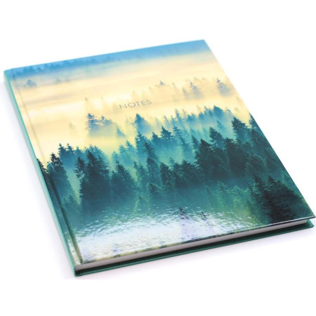Бизнес-тетрадь Канц-Эксмо Туманный лес А4 100 листов разноцветная в  клетку на сшивке (212х290 мм)