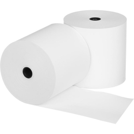 Чековая лента из термобумаги 80 мм (диаметр 80 мм, намотка 99-101 м,  втулка 12 мм, 8 штук в упаковке)