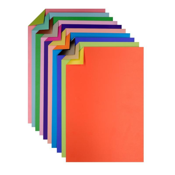 Цветной картон Альт (А4, 10 листов, 20 цветов)