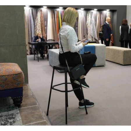 Стул барный Sheffilton SHT-S48 черный (пластик)