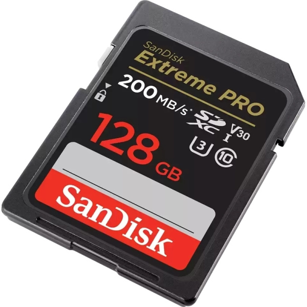 Карта памяти 128 ГБ SDXC SanDisk Extreme Pro UHS-I U3 V30  SDSDXXD-128G-GN4IN