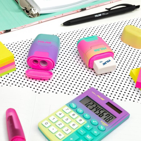 Ластик-точилка Milan Compact Sunset в ассортименте