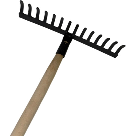 Грабли прямые с черенком 14 зубьев 36 см
