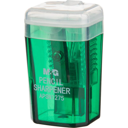 Точилка для карандашей M&G с контейнером пластиковая Точилка для карандашей M&G с контейнером пластиковая
