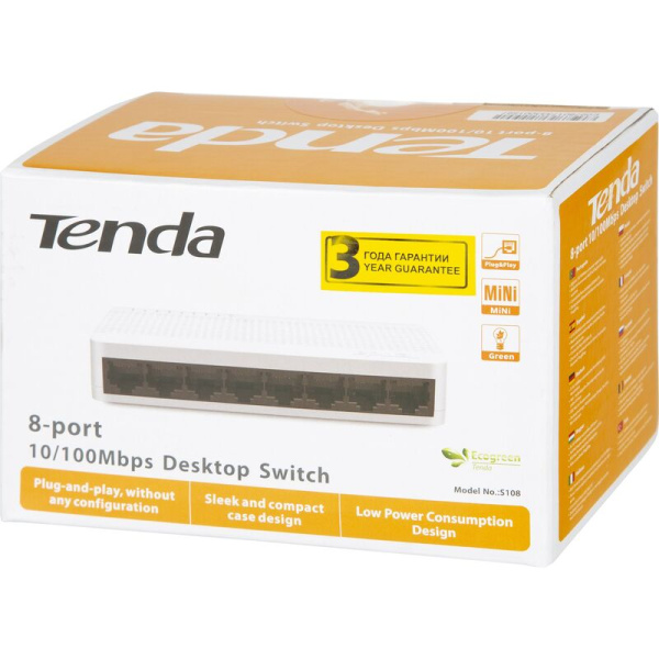 Коммутатор Tenda S108