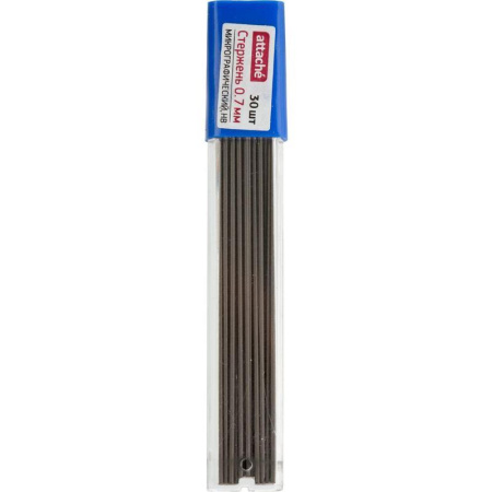 Стержень микрографический 0,7 Attache, HB, 30 грифелей