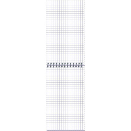 Блокнот Attache Plastic А6+ 80 листов синий в клетку на спирали (101х170 мм)