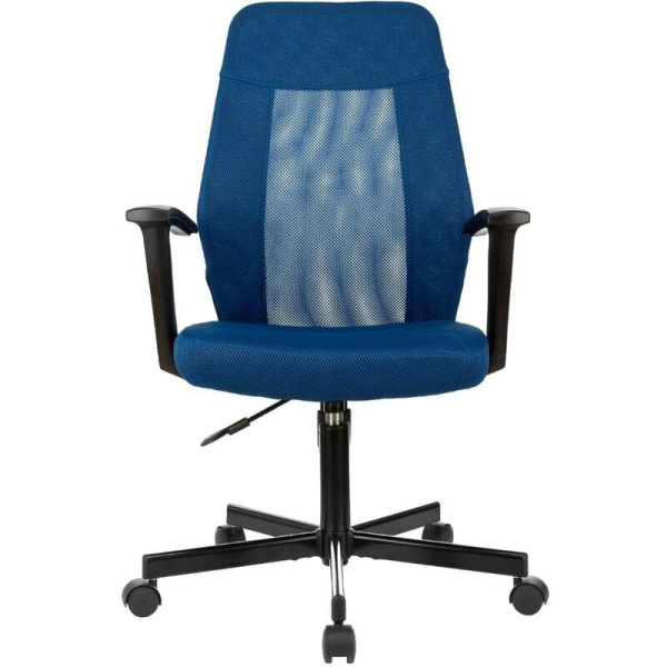 Кресло офисное Easy Chair 225 PTW синее (сетка/ткань, металл)