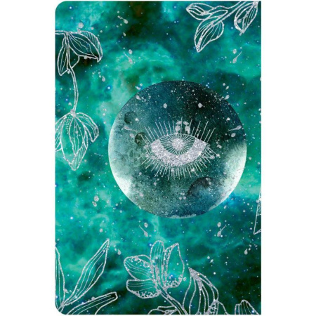 Блокнот Полином Лунная мистерия А6 96 листов разноцветный в клетку на  сшивке (105х150 мм)